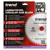 Trend Laminate / HPL Circular Saw Blade - 235mm dia x 2.8 kerf x 30 bore 64T