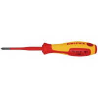 Knipex VDE Insulated Plus / Minus Screwdriver PH/S1 x 80mm - 98 24 01 SLS