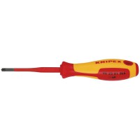 Knipex VDE Insulated Plus / Minus Pozidriv Screwdriver PZ/S1 x 80mm - 98 25 01 SLS