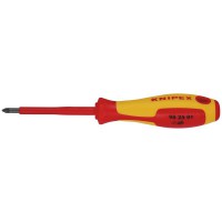 Knipex VDE Insulated Pozidriv Screwdriver PZ1 x 80mm - 98 25 01