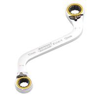 Draper Expert HI-TORQ Double Ring Ratchet S-Shape Spanner, 10 x 12mm - 03942