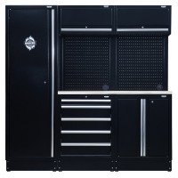 BUNKER Modular Storage Combo with Stainless Steel Worktop (11 Piece) - 04503