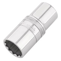 Draper Expert HI-TORQ 12-Point Metric Deep Socket 1/2\" Square Drive - 25mm