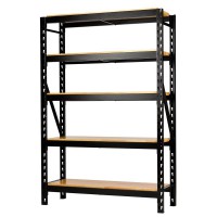 BUNKER 5 Tier Racking with Hardwood Shelving, 1500mm - 27995