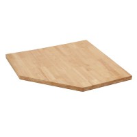 BUNKER Modular Hardwood Worktop for Corner Cabinet, 865mm - 33210