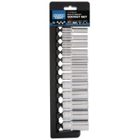 Draper Expert Multi-Drive Deep Socket Set 3/8\" Square Drive - 12 Piece
