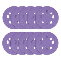 TREND AB/125/80Z - Zirconium Random Orbital Sanding Disc, 10pc, 125mm, 80 grit