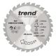 Trend Wood Mitre Saw Blade - 210mm dia x 2.4 kerf x 25.4 bore 30T