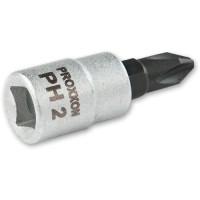 PROXXON 1/4\" Drive Sockets with Phillips Bits