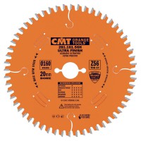 CMT Industrial Finish Saw Blade - Laminated NEG 165mm dia x 2.2 kerf x 20 bore Z56 TCG