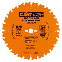 CMT Construction Saw Blade - 350mm dia x 3.2 kerf x 30 bore Z24 5ATB