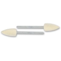 PROXXON 28801 Proxxon Felt Polishing Tip Bullet - 8 x 15mm (Pkt 2)