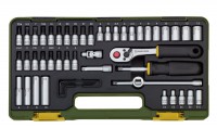 PROXXON 23280 49 PC SOCKET SET BATON RATCHET (1/4\")