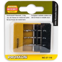 PROXXON 27116 MILLING CUTTERS (SET OF 3) 27116