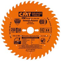 CMT ITK Plus Rip / Crosscut Saw Blade - 165mm dia x 1.7 kerf x 20(+15.87) bore Z24 10 ATB+8 SHEAR