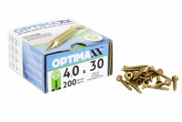 Optimaxx Extreme Performance Woodscrew 4.0mm x 30mm - POZI - Box of 200