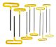 BONDHUS CTHX10-9 T-Handle Cushion Grip Hex Driver Set L9"- 10 pcs - 3/32"-3/8", 46538