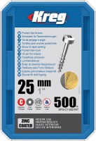 Kreg SPS-C1-500-EUR - Kreg Pocket Hole Screws - 25mm / 1\" x 6 Coarse, Pan-Head, qty 500