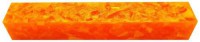 Charnwood Crush Acrylic Pen Blank AB014 - 20mm x 20mm x 130mm Orange and white