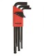 BONDHUS BLX9M Ball End Hex Allen Key Set - 9pcs - 1.5mm-10mm, 10999