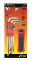 BONDHUS BLF16MB Brite Guard Ball End Hex Allen Key Set + Gorilla Grip - 9 + 7 pcs - 14170