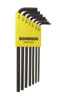 BONDHUS HLX7 Hex Allen Key Set - 7 pcs - 5/64\"-3/16\", 12145