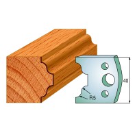 CMT SPINDLE MOULDER CUTTERS - Knives and Limiters 40mm - profile 025