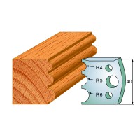 CMT SPINDLE MOULDER CUTTERS - Knives and Limiters 40mm - profile 090