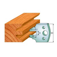 CMT SPINDLE MOULDER CUTTERS - Knives and Limiters 40mm - profile 099