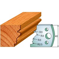 CMT SPINDLE MOULDER CUTTERS - Knives and Limiters 40mm - profile 122 - 690.122 - 691.122 Package