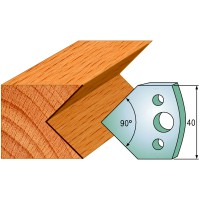 CMT SPINDLE MOULDER CUTTERS - Knives and Limiters 40mm - profile 127 - 690.127 - 691.127 Package