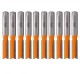CMT Straight router bits - 6.35 dia x 25.4mm cut x 1/4 shank 10 pcs