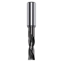 CMT Solid Carbide Downcut Spiral Bit DCLS Chrome 9.52 dia x 31.75mm cut x 1/2 shank