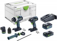 Festool 577655 Cordless Impact Driver and Percussion Drill TID 18 5,0/4,0-Set TPC 18/4