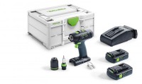 Festool 576450 Cordless Drill T 18+3 C3,1-Plus