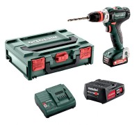 Metabo Cordless Drill Driver PowerMaxx BS 12 Q 2x12V 2Ah Batteries + Charger in MetaBOX