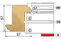 Trend Modular Window System SPEC REBATE HEAD 130X45X31.75 Tool Number 18