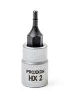 Proxxon 1/4\" Drive Socket with Hex Bit - 2mm - 23744