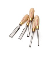 Robert Sorby 5170 - 5 Piece Bevel Edge Butt Chisel Set - Ash Handled