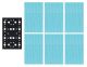 Trend Professional Mesh Sheet Sanding Pad with Pad Saver, 80 x 133mm, 6 x Mixed Grits - AB/133/M7/P