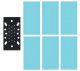 Trend Professional Mesh Third Sheet Sanding Pad with Pad Saver, 93 x 185mm, 6 x Mixed Grits - AB/THD/M7/P