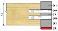 Trend Modular Window System SLOT TENON DISC 153X8X30 Tool Number 45