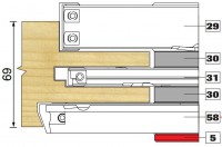 Trend Modular Window System BOT TEN 20D BEV DISC 209X20X30 Tool Number 58