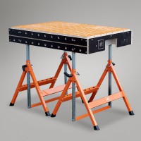 UJK Multifunction Workbench MkII Workbench + Telescopic Trestles + Rail Clamp MFT Top - 10060