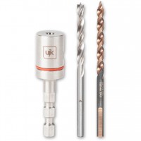 UJK Ultimate Hex Shank Adaptor Drill Bit Kit - 4mm drill dia - 721011